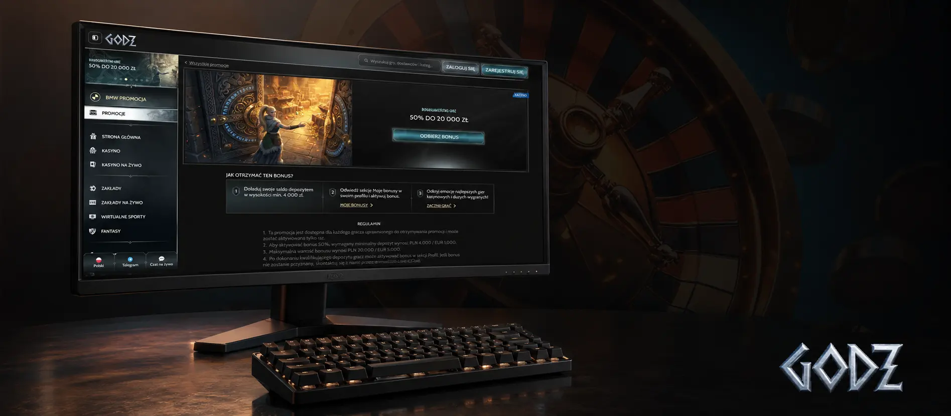 Jak zalogować się do Godz Casino?